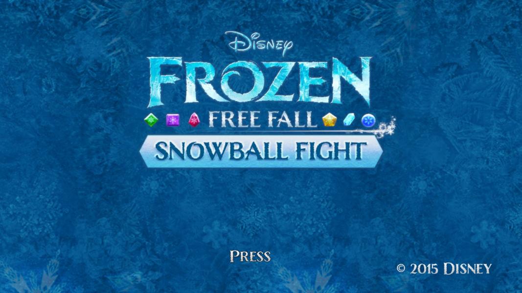 Frozen Free Fall: Snowball Fight Title Screen